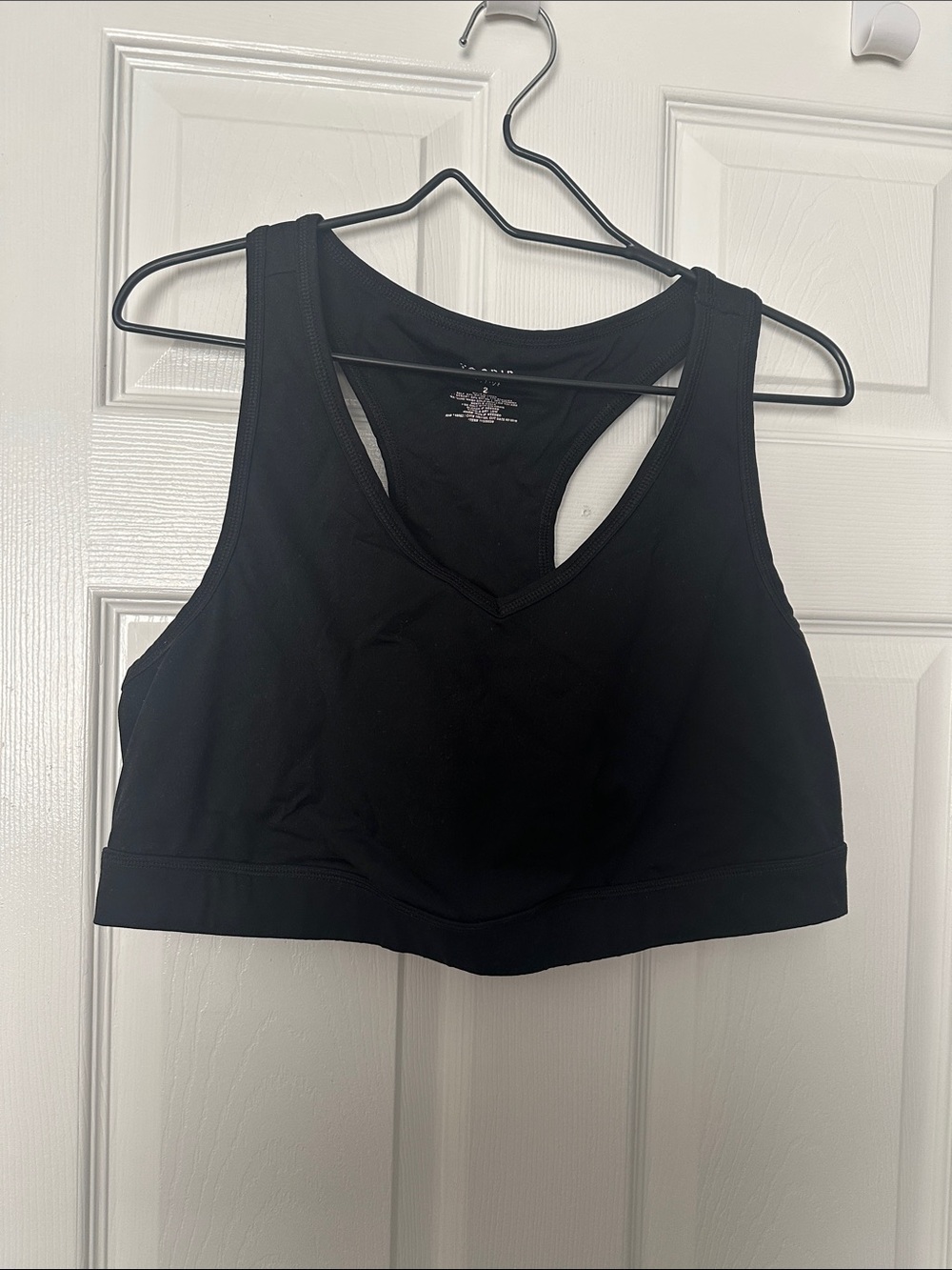 torrid Black Racerback V-Neck Sports Bralette